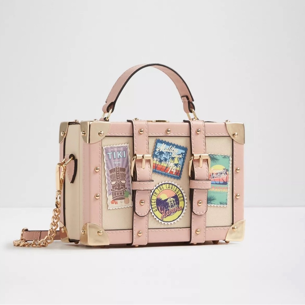 Aldo Crossbody Mini Travel Trunk Bag